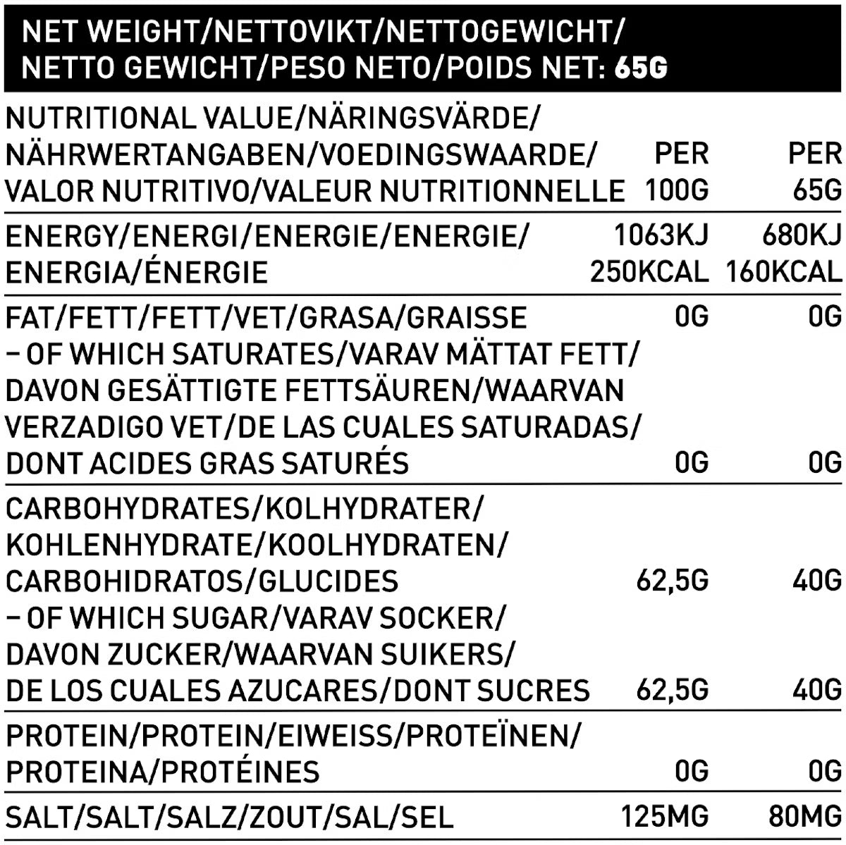 Nutrition Gel 160